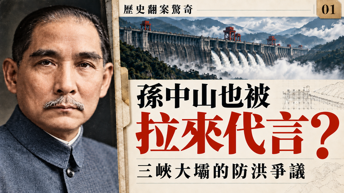 EP01-[歷史翻案驚奇]-三峽大壩防洪是謊 孫中山被強拉代言