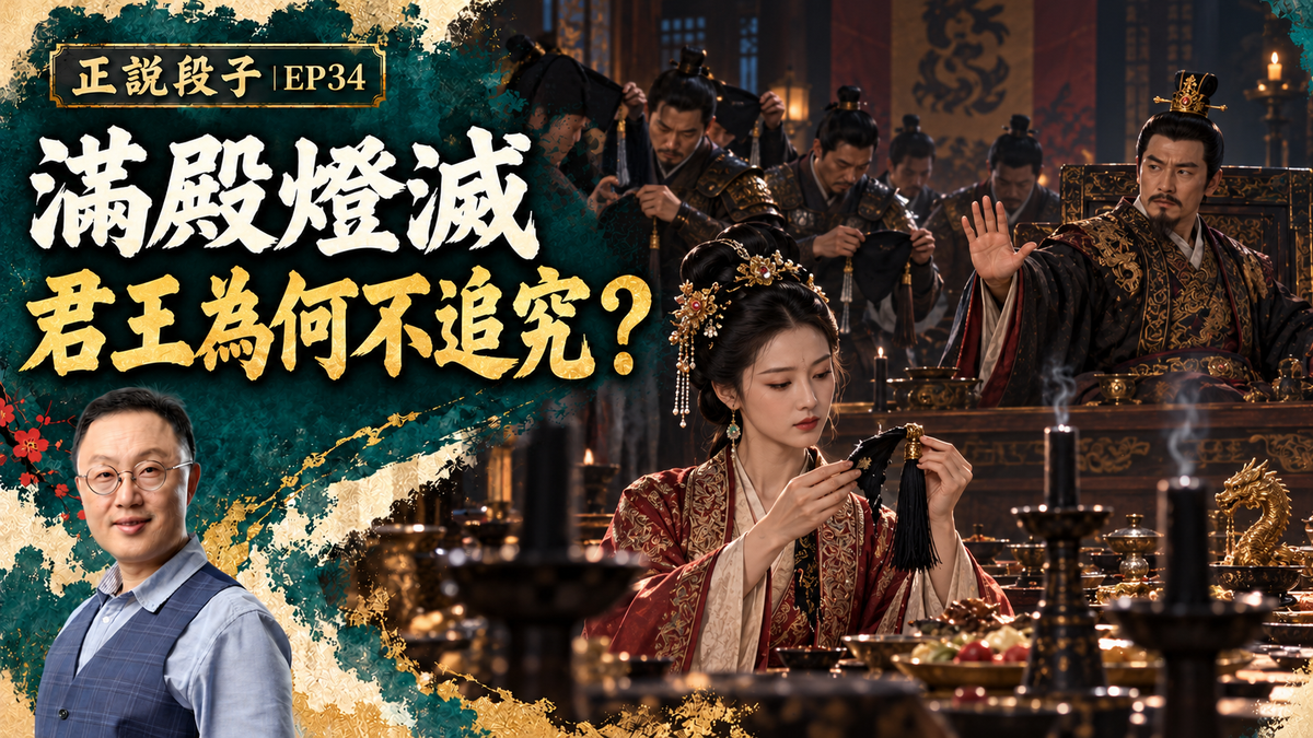 EP34-【正說段子】放過別人，真的會放過自己？改變歷史的楚莊王決定：王妃遭遇咸豬手，他放過失足武將，卻意外穩固了自己的江山！